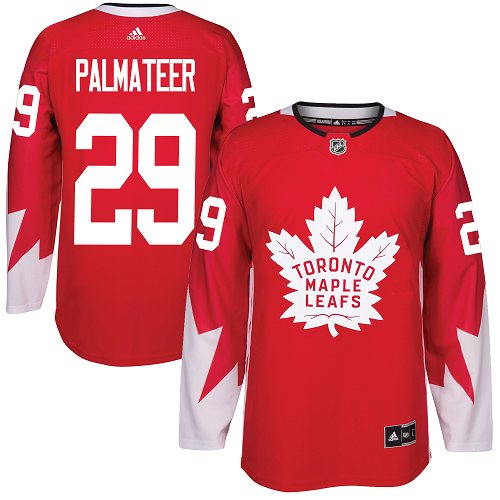 Adidas Maple Leafs #29 Mike Palmateer Red Team Canada Authentic Stitched NHL Jersey